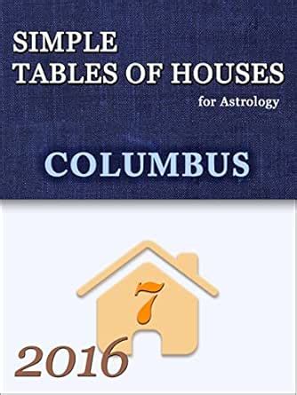 Simple Tables of Houses for Astrology Columbus 2016 eBook : Interbars ...