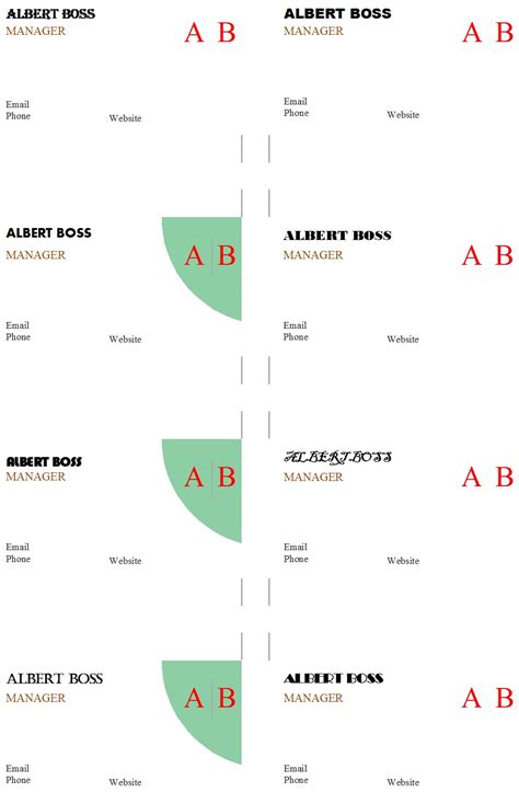 Image result for Visiting Card Format