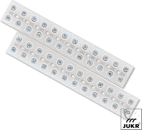 JUKR 12 Way PVC Terminal Connector Block Electrical Wiring Projects 10A ...