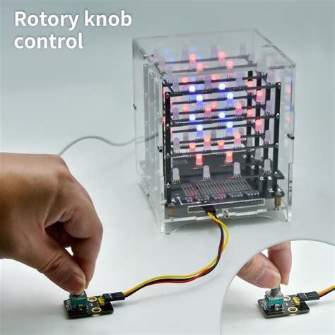 Image result for 4X4x4 LED Cube Arduino Kit