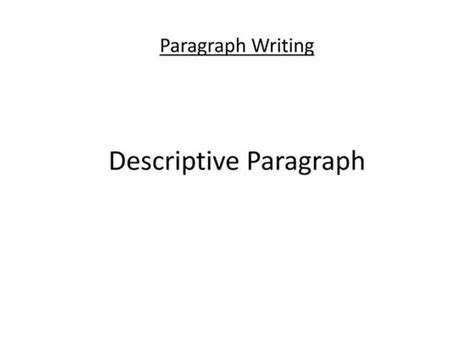 Image result for Discriptive Pargraph Writing Pernonm