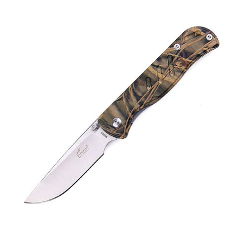 Enlan M021CA EDC Folding Knife [Aluminum Handle, Liner Lock, Drop Point ...