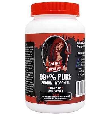 DudaEnergy 50 lb Pail Red Hot Devil Lye Sodium Hydroxide Meets India | Ubuy