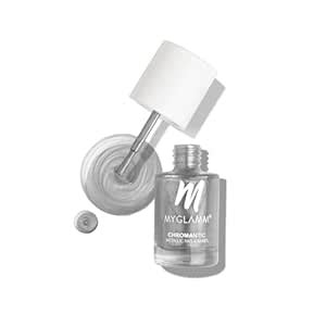Buy MyGlamm Chromantic Metallic Nail Enamel - Luna (Grey Shade ...