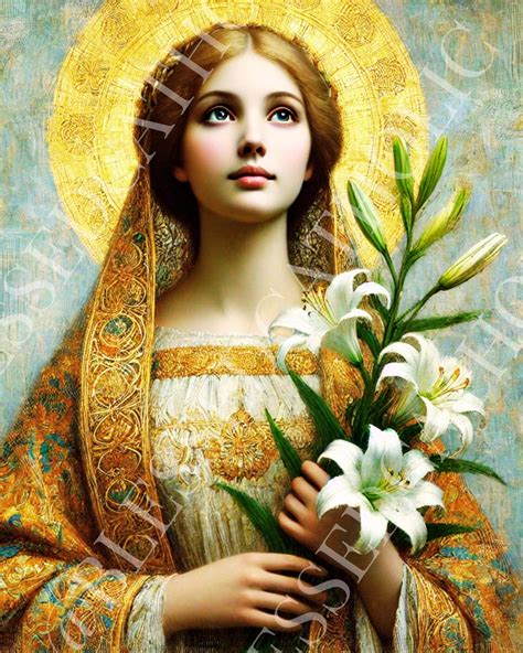 Saint Maria Goretti Digital Downloadable Image | Patron Saint of Purity ...
