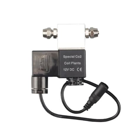 DC 12V Output Solenoid Valve Aquarium CO2 System Regulator - double he ...