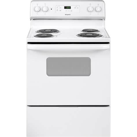 Hotpoint 30-in 4 Elements 5-cu ft Freestanding Electric Range (White ...