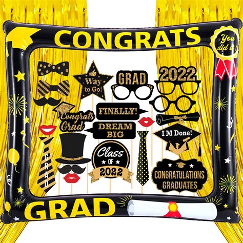 Buy Graduation Photo Booth Frame 2022 - Pack of 24 | Graduation Photo ...
