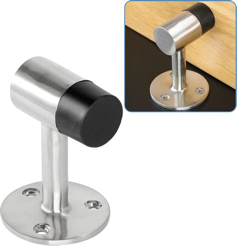Amazon.com: uxcell 4-inch Long Metal Floor Mounted Door Stop Stopper ...