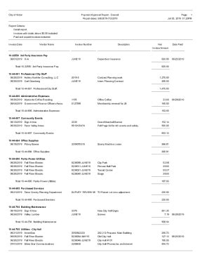 Fillable Online Accounts Receivable Summary by Invoice Type Fax Email ...