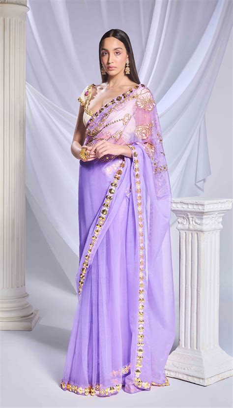 Lavender Love Potion saree set – Papa Don't Preach