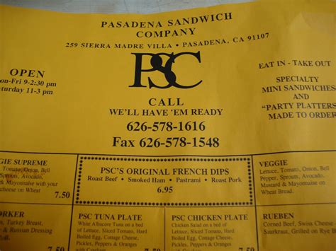 An Immovable Feast: Pasadena Sandwich Company