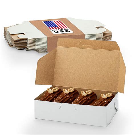 MT Products White Donut Boxes - 6.3" x 3.8" x 2.3" Bakery Boxes - Pack ...