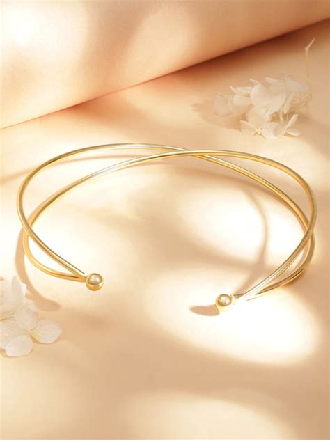 Shop Rubans Gold Plated Pearl Statement Chandbali Earrings Online at Rubans