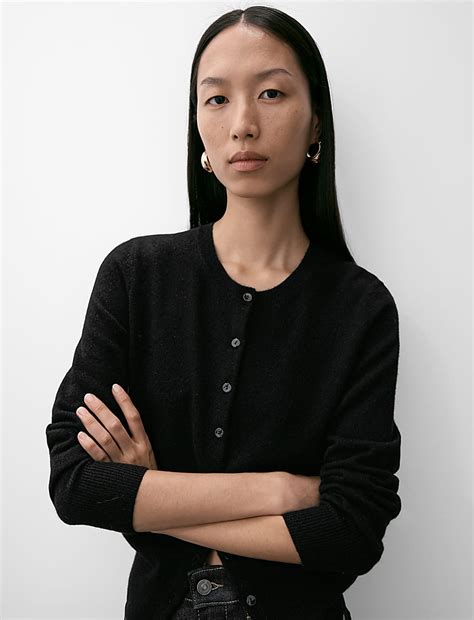 Buy Pure Cashmere Crew Neck Cardigan at Marks & Spencer