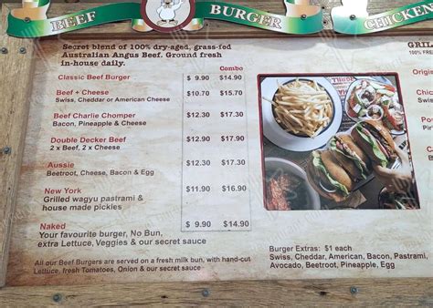 Menu at Chargrill Charlie's Rose Bay fast food, Rose Bay, 2/779 New ...
