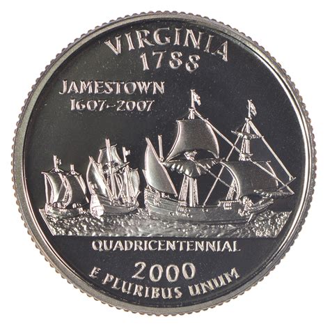 2000-S Virginia State Washington Quarter - Proof Cameo | Property Room