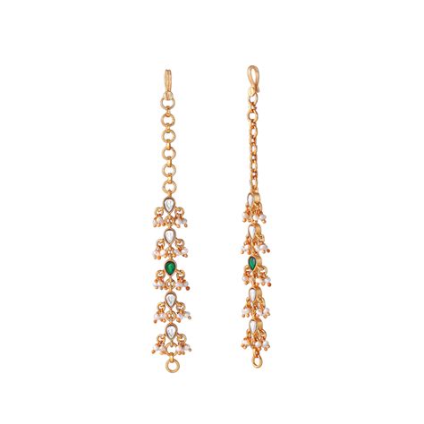 Multi-Stone 92.5 Silver Gold Plated Earring – Tavya Jewellery