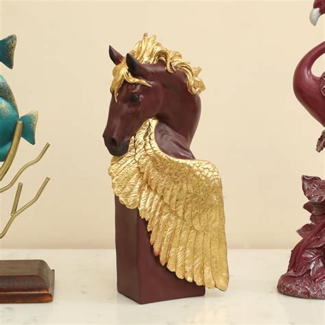 Buy VEDAS Mystical India Yubi Polyresin Horse Figurine from Vedas at ...