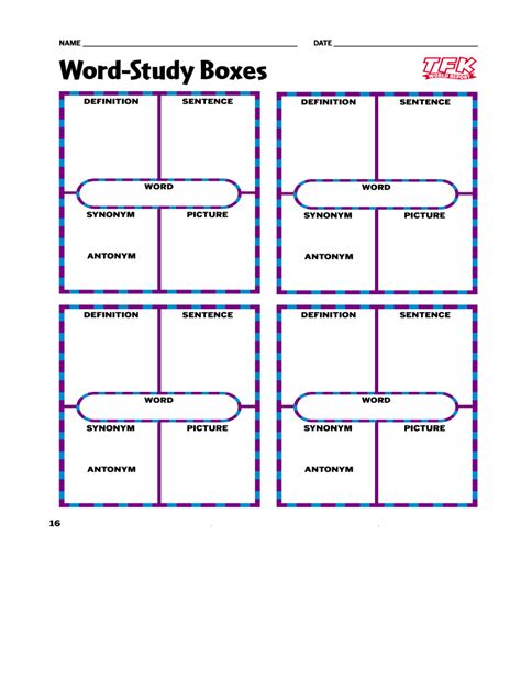 Fillable Online bloomhs word study boxes Fax Email Print - pdfFiller