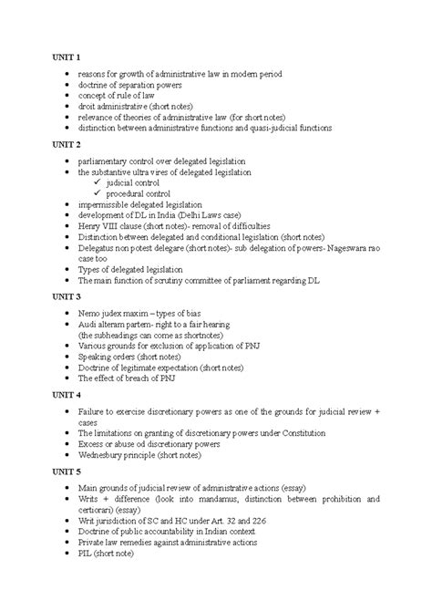 AL IMPORTANT QUESTIONS - UNIT 1 reasons for growth of administrative ...