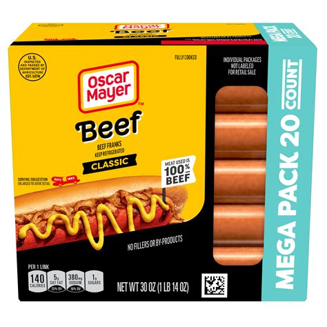 Classic Beef Franks Hot Dogs | Oscar Mayer