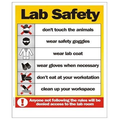 INSHOPFITTING Labs saftey sign board, test lab hospital (UV VINLYLE ...