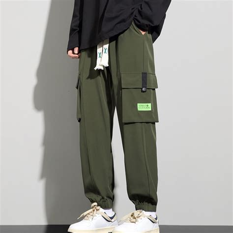 Mens Big and Tall Cargo Pants Plus Size Relaxed Drawstring Outdoor ...