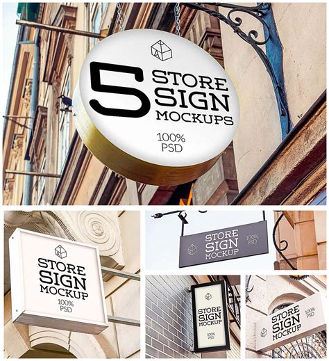 Store signs mockup | Free download