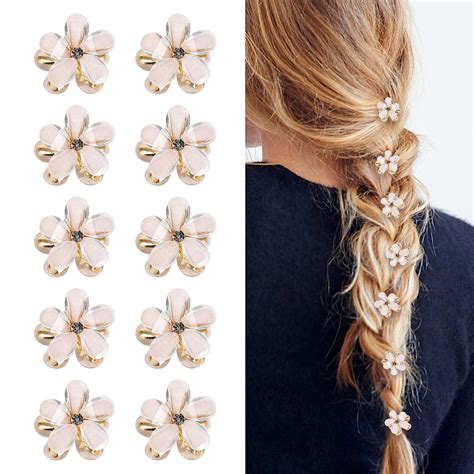 Amazon.com : 10 Pcs Mini Diamond Hair Claw Clips,Small Hair Clips ...