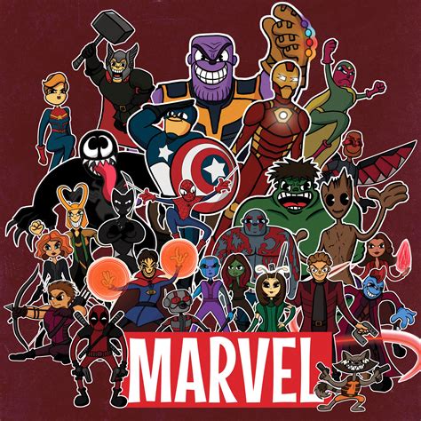 Draw so Cute Marvel Characters 的图像结果