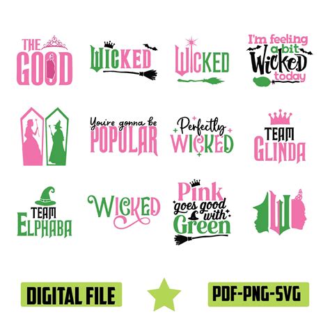 Wicked Movie Svg, Wicked Vintage Emblem Svg, I Have Been Wicked Change ...