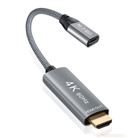 Amazon.com: USB-C Female to HDMI Male Cable Adapter,Uni-Directional Type C 3.1 (Source) to HDMI ...