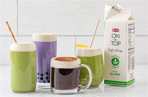 Plant-Based Cold Foams : On Top Oat Milk Soft Whip Pourable Topping