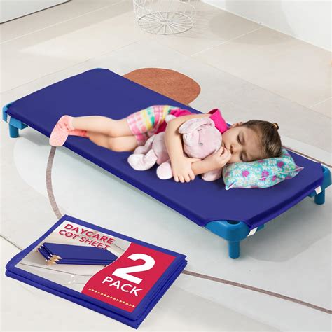 Amazon.com : Nap Mat Sheet 2 Pack, 24" x 48" x 4" Fitted Elastic ...