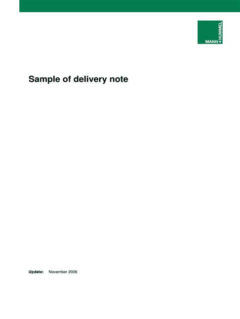 Image result for Delivery Note Sample Form