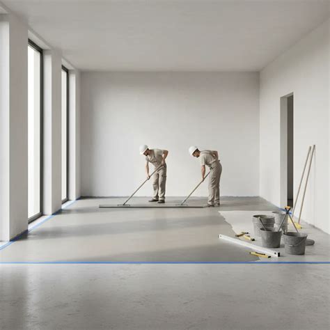 Prepare Concrete Floor for 3D Wallpaper Installation