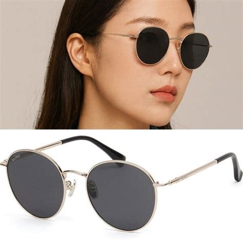 [막스마라] 선글라스 MM0113K 28B 아시안핏 동그란 골드 메탈테 한효주 착용
