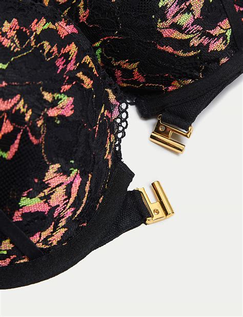 Buy Vera Lace Wired Push-Up Plunge Bra (A-E) at Marks & Spencer