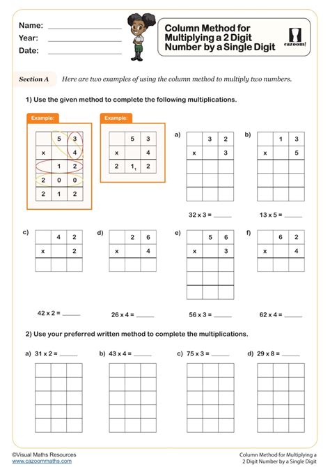 Image result for KS2 Maths Column Method Multiplication