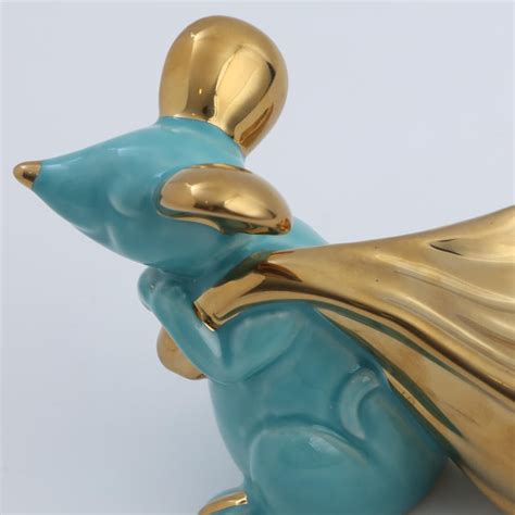 Buy Souvenir Ceramic Mouse Figurine with Bottle Holder from Home Centre ...