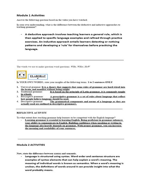 Image result for Grammar 1 Module 5