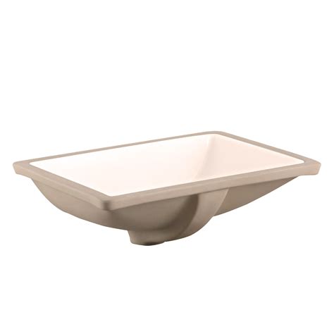 LIYU 16 inch Under-mount Ceramic Rectangle Bathroom Vanity Sink, Under ...
