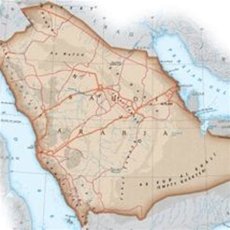 Rivers Map Of Saudi Arabia