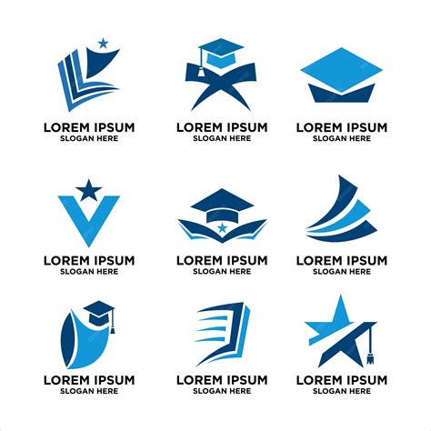 Set of education logo design templates, educational logo design ...