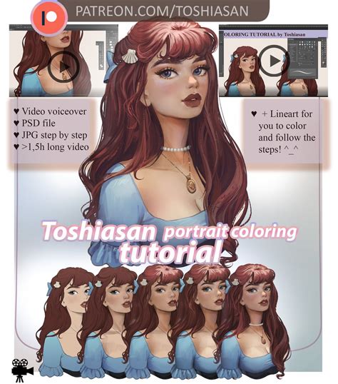 Portrait Coloring Tutorial 的图像结果