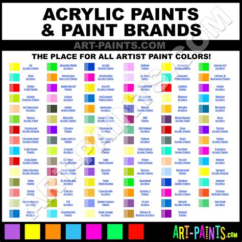 Craft Paint Color Chart at Dina Mcalpin blog