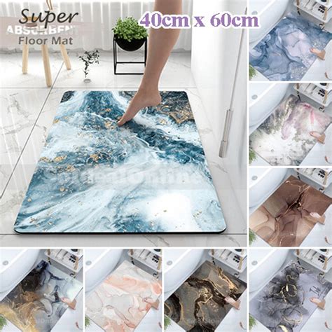 Bath Mat Absorbent Marble Diatomaceous Earth Floor India | Ubuy