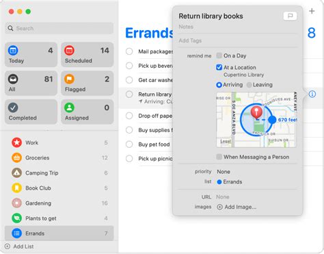 Get started with Reminders on Mac - Apple ସହାୟତା କେନ୍ଦ୍ର (IN)