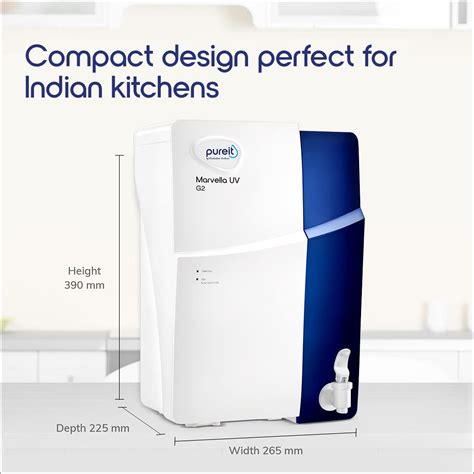 HUL Pureit Marvella G2 UV 4 Stage Table Top/Wall Mountable White & Blu ...